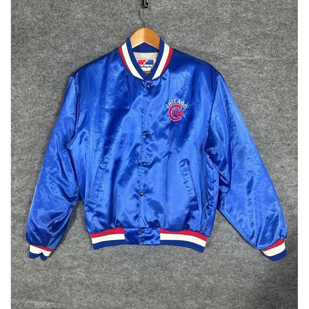Vintage Swingster Chicago Cubs VTG Satin Baseball Bomber Jacket Men's L